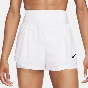 Nike White Athletic Shorts Lightweight Elasticated
